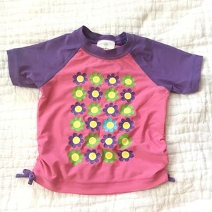 Hanna Andersson floral 100 rash guard